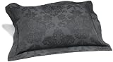 Pinzon Medallion Cotton Sateen Standard Sham, Black