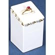 Faux Leather Ring Stand W/Gold Trim 2.75"