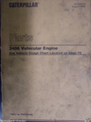 Best Cheap Caterpillar 3406 Vehicular Engine OEM Tractor Parts Manual