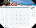 House of Doolittle Earthscapes Coastlines Compact Desk Pad Calendar 12 Months January 2011 to December 2011, 18.5 x 13 Inch, Recycled (HOD1786)