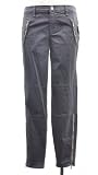 J Brand Agnes Vertigo Grey Cotton Sateen Slim Fit Low Rise Zipped Hem Skinny Leg Cargo Pant