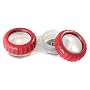 Beyond Optics E-Z Find Contact Lens Case, Red (Pack of 3)
