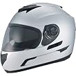 Daytona Cross Over D.O.T. Approved Full Face On-Road Motorcycle Helmet - Silver Metallic / 2X-Large