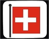 Mouse Pad with Swiss, Switzerland, flag