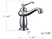 ELLO&ALLO Bathroom Faucet Modern One Hole Single Handle Vanity Sink Faucet,Chrome