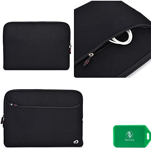 HP Spectre 13 Ultrabooklaptop computer sleeve with outside pocket- universal fit in black/black