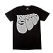 The Beatles 'Rubber Soul Grey Logo' Men's Black T-Shirt
