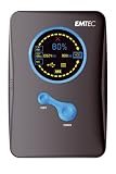 EMTEC PhotoCube 80 GB USB 2.0 Portable External Hard Drive with Built-In Flash Memory Card Reader EKHDD80D300US (Black)
