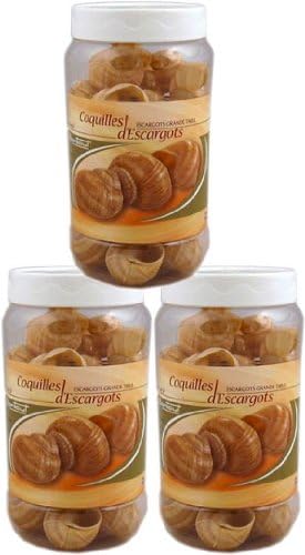 Bontout Empty Snail Shells - x 3 containers