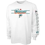 Miami Dolphins White Fan Attack Long Sleeve T-shirt