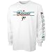 Miami Dolphins White Fan Attack Long Sleeve T-shirt