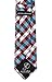 Scott Allan Mens Plaid Necktie - Burgundy/Teal