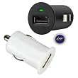 GSI Super Quality Upgraded Mini Universal In-Car USB To Cigarette Lighter Port Rapid Charger Adapter - For Apple iPod, iPhone, Cell Phones, MP3/MP4 Players, CD/DVD, Gaming Stations And All USB Devices