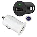 GSI Super Quality Upgraded Mini Universal In-Car USB To Cigarette Lighter Port Rapid Charger Adapter - For Apple iPod, iPhone, Cell Phones, MP3/MP4 Players, CD/DVD, Gaming Stations And All USB Devices