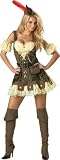 In Character Costumes, LLC Women’s Racy Robin Hood Costume, Tan/Green, Small Picture
