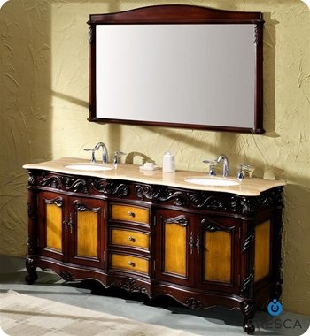 valentine Fresca Antique Bathroom Travertine CountertopB0041I2VAO