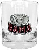 NCAA Alabama Crimson Tide Rocks Glass