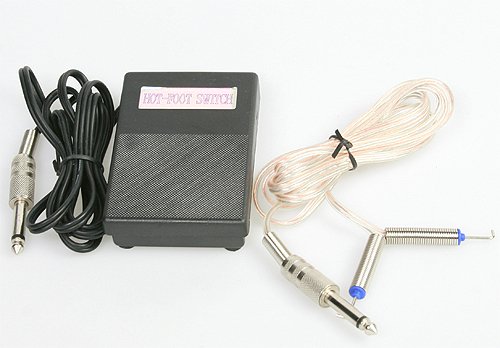 Tattoo Gun Tattoo Machine Foot Pedal And Tattoo Clip Cord By