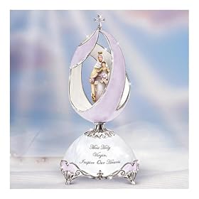 Our Lady Of Mt. Carmel Religious Collectible Musical Egg by Ardleigh Elliott