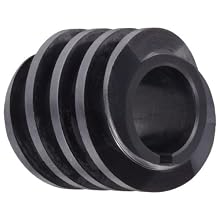 Martin WG12D Worm, Double Lead, 14.5° Pressure Angle, High Alloy Steel, Inch, 1.125" Face, 5/8" Bore Diameter, 1" Pitch Diameter