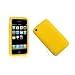 Apple iPhone 3G 3Gs 8GB 16GB 32GB Textured Silicone Skin Case Cover + Free Screen Protector, Yellow, One Size