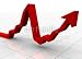 Wallmonkeys Peel and Stick Wall Decals - A 3D Graph Showing a Market Crash Followed by a Recovery - Removable Graphic