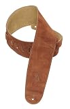 Levy's Leathers Suede Leather Bass Strap,Rust