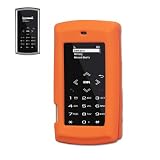 New Fashionable Perfect Fit Soft Silicon Gel Protector Skin Cover (Faceplate/Snap On) Rubber Cell Phone Case with Screen Protector for Sanyo Incognito SCP-6760 Boost Mobile,Sprint - ORANGE