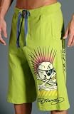 Apparel : Ed Hardy Punk Knit Jersey Shorts (EH8025JJ)