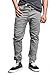 Victorious Men's Joggers Twill Pants JG804 - Dark Gray - Medium