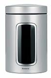 Brabantia Vorratsdose 1,4l Met.grau mit Sichtfenster