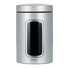 Brabantia Vorratsdose 1,4l Met.grau mit Sichtfenster