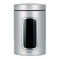 Brabantia Vorratsdose 1,4l Met.grau mit Sichtfenster