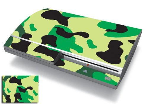 Bundle Monster Vinyl Skins Accessory For Sony Playstation PS3 Game Console - Cover Faceplate Protector Sticker Art Decal - Camouflage