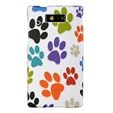 Motorola Triumph Rubberized Hard Case Cover - Dog Paws