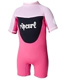 41VUIjHI9rL. SL160  Rip Curl Toddler Girl Dawn Patrol Short Sleeve Spring Suit (Pink, 1) Reviews