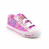 Skechers Twinkle Toes S Lights Groovy Baby Lighted Sneaker Little KidBig KidHot PinkLight Pink2 M US Little Kid