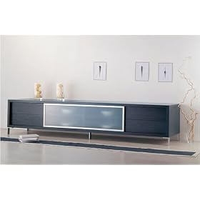 Lexington Low Profile TV Stand Contemporary Entertainment Center for Plasma / LCD or Wide Screen TVs in Espresso