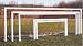 8'H x 24'W x 3'D x 8'B Official Full Size Square Goal