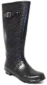 Croc Ladies Croc Effect Wellington Boots - Black