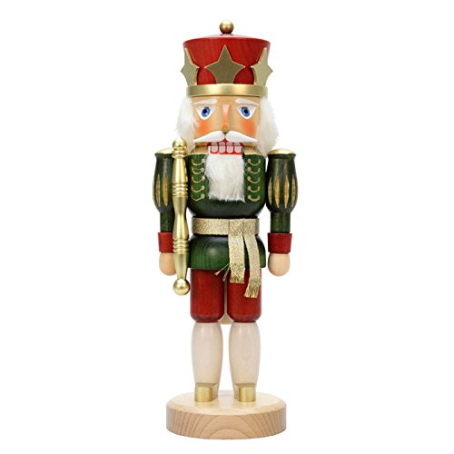 32-544 – Christian Ulbricht Nutcracker – Red King Glazed – 15″”H x 5.5″”W x 4.5″”D