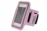 High Grade Verizon Wireless Casio G'zOne Commando Mobile Phone Sweat Resistant Neoprene Sports Jogging Exercise Gym Armband (Pink)