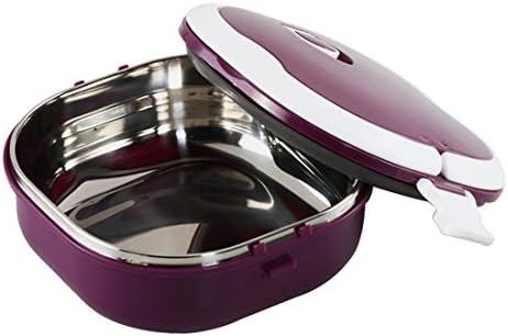 LunchPal® Stainless Steel BPA FREE Bento Box Lunch Box in Purple Reusable and Leak Proof Food Container Perfect for Healthy Eating &amp; Food Portion Control-Great for Kid's Lunches