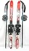 Whitewoods Nordic Cross Country Skis for Kids 90cm Red with Poles NEW