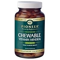 Pioneer Chewable Vitamin Mineral Tablets, 180-Count Bottle