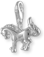 MELINA Charms clip on pendant horse sterling silver 925