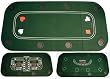 3-in-1 8 player folding poker, blackjack, craps tabletop w/cup holders and overlay for craps & blackjack