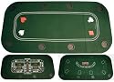 Da Vinci Texas Holdem Poker / Black Jack / Craps Folding Table Top, 63" 3-in-1