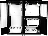Supercloset Trinity 600w/400w/T-5 Triple Chamber Grow Box Cabinet System