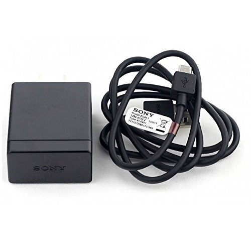 OEM Sony Micro USB Charger (EP880+EC803) - 1.5 Amp Travel Wall Charger with Detachable Micro USB Cable for Sony Xperia Z3, Z3 Compact, Xperia Z2, Xperia E, Xperia M, Xperia L and More